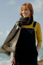 Load image into Gallery viewer, Seasalt Fire side shawl in Flying Collage Birds Black - CW CW