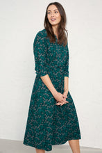 Load image into Gallery viewer, Seasalt Merrose printed Painted Seed heads babycord long dress in Thicket