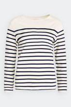 Load image into Gallery viewer, Seasalt Sailor shirt Falmouth breton in Chalk Midnight