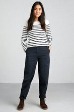 Load image into Gallery viewer, Seasalt Sailor shirt Falmouth breton in Chalk Midnight
