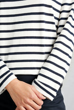 Load image into Gallery viewer, Seasalt Sailor shirt Falmouth breton in Chalk Midnight