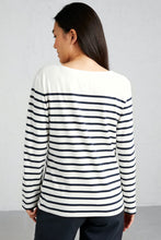 Load image into Gallery viewer, Seasalt Sailor shirt Falmouth breton in Chalk Midnight
