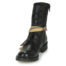 Load image into Gallery viewer, Felmini Military style Short lace up boots in Black - CW CW