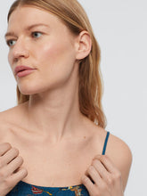 Load image into Gallery viewer, Nice things Mermaid Affairs print waffle sun dress Mosaic Blue