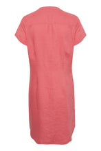 Load image into Gallery viewer, Part Two Aminas short sleeve linen dress in Desert Rose