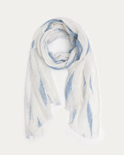 Load image into Gallery viewer, Yerse Printed linen scarf Azul

