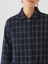 Load image into Gallery viewer, Nice Things Window pane check Jacket Bluish Black