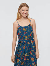 Load image into Gallery viewer, Nice things Mermaid Affairs print waffle sun dress Mosaic Blue