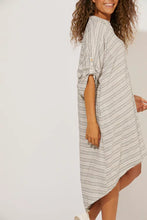 Load image into Gallery viewer, Haven Drifter striped shirt dress Bahama