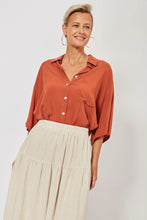 Load image into Gallery viewer, Haven Belize linen blend easy skirt Clay