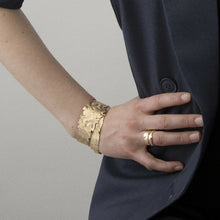 Load image into Gallery viewer, Dansk Amelia statement bracelet Gold Plated