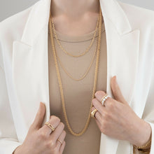 Load image into Gallery viewer, Dansk Audrey Figaro necklace Gold Plated