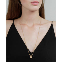 Load image into Gallery viewer, Dansk Copenhagen Daisy mini pendant adjustable necklace in Silver - CW CW