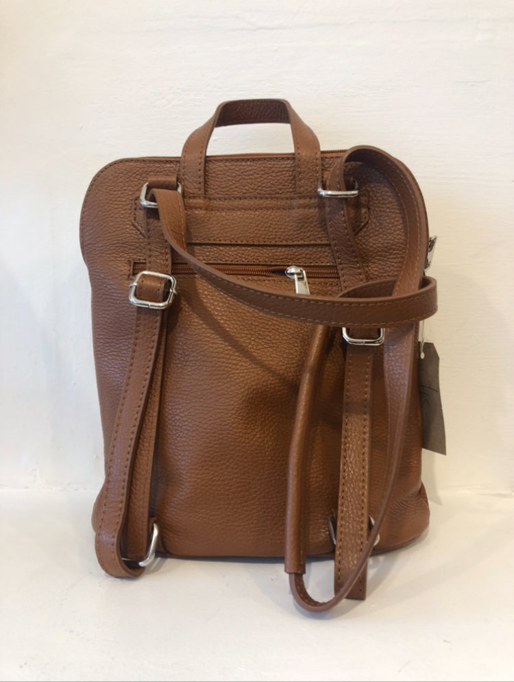 bagitali leather backpack Bagitali Roma small convertible backpack/handbag in Tan – CW CW