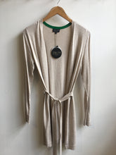 Load image into Gallery viewer, Zilch Long line belted bamboo cardigan in Sand - CW CW