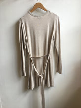 Load image into Gallery viewer, Zilch Long line belted bamboo cardigan in Sand - CW CW