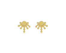 Load image into Gallery viewer, Azuni Etrusca small radiating sun stud earring - CW CW