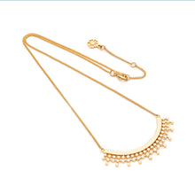 Load image into Gallery viewer, Azuni Etrusca curved necklace in Gold - CW CW