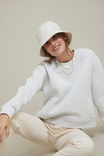 Load image into Gallery viewer, ese O ese Felpa Yale quilt effect sweatshirt in Grey Melange