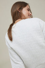 Load image into Gallery viewer, ese O ese Felpa Yale quilt effect sweatshirt in Grey Melange