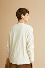 Load image into Gallery viewer, ese O ese Brooklyn cotton sweat cardigan in Ivory
