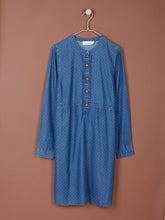Load image into Gallery viewer, Indi & Cold Marie Pinspot lyocell print dress in Indigo