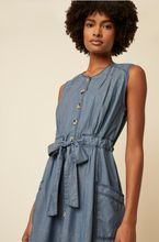 Load image into Gallery viewer, Great Plains Luca sleeveless round neck dress in Denim - CW CW