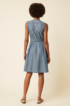 Load image into Gallery viewer, Great Plains Luca sleeveless round neck dress in Denim - CW CW