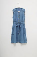Load image into Gallery viewer, Great Plains Luca sleeveless round neck dress in Denim - CW CW