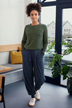 Load image into Gallery viewer, Seasalt Carefree cotton long-sleeved top in Aloe midnight - CW CW