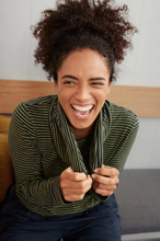 Load image into Gallery viewer, Seasalt Carefree cotton long-sleeved top in Aloe midnight - CW CW