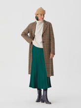 Load image into Gallery viewer, Nice Things Midi Satin bias cut skirt in Forest Green