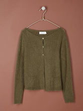 Load image into Gallery viewer, Indi & Cold jacket knit with pocket detail in Olive