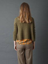 Load image into Gallery viewer, Indi & Cold jacket knit with pocket detail in Olive