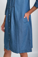 Load image into Gallery viewer, BIBICO Amelie shirt dress in Denim - CW CW