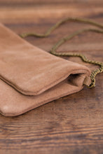 Load image into Gallery viewer, ese O ese Suede cross body bag in Camel - CW CW