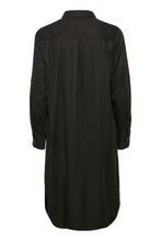 Load image into Gallery viewer, Part Two Bleona classic Lyocell shirt dress in Black