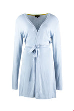 Load image into Gallery viewer, Zilch Long line belted bamboo cardigan in heaven blue - CW CW