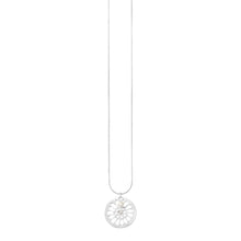 Load image into Gallery viewer, Dansk Copenhagen Daisy mini pendant adjustable necklace in Silver - CW CW