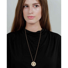 Load image into Gallery viewer, Dansk Copenhagen Daisy mini pendant adjustable necklace in Silver - CW CW