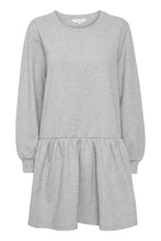 Load image into Gallery viewer, Part Two Elvia jersey sweat shirt dress in Grey Melange

