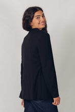 Load image into Gallery viewer, SKFK Alai notch front stylish one button blazer in Black
