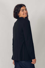 Load image into Gallery viewer, SKFK Alai notch front stylish one button blazer in Black