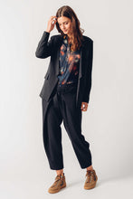 Load image into Gallery viewer, SKFK Alai notch front stylish one button blazer in Black