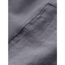 Load image into Gallery viewer, Sandwich Casual linen tunic dress with side button and pocket detail in Blue grey - CW CW
