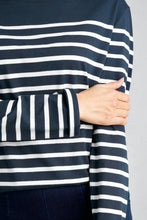 Load image into Gallery viewer, Seasalt Stripe sailor shirt in Falmouth breton midnight chalk - CW CW