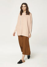 Load image into Gallery viewer, Paisie Ribbed oversized jumper in Blush - CW CW