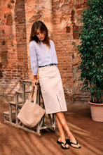 Load image into Gallery viewer, ese O ese Patrick stripe cotton shirt in Blue and ivory - CW CW