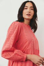 Load image into Gallery viewer, Part Two Seia broderie anglaise detail long dress Porcelain Rose