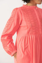 Load image into Gallery viewer, Part Two Seia broderie anglaise detail long dress Porcelain Rose